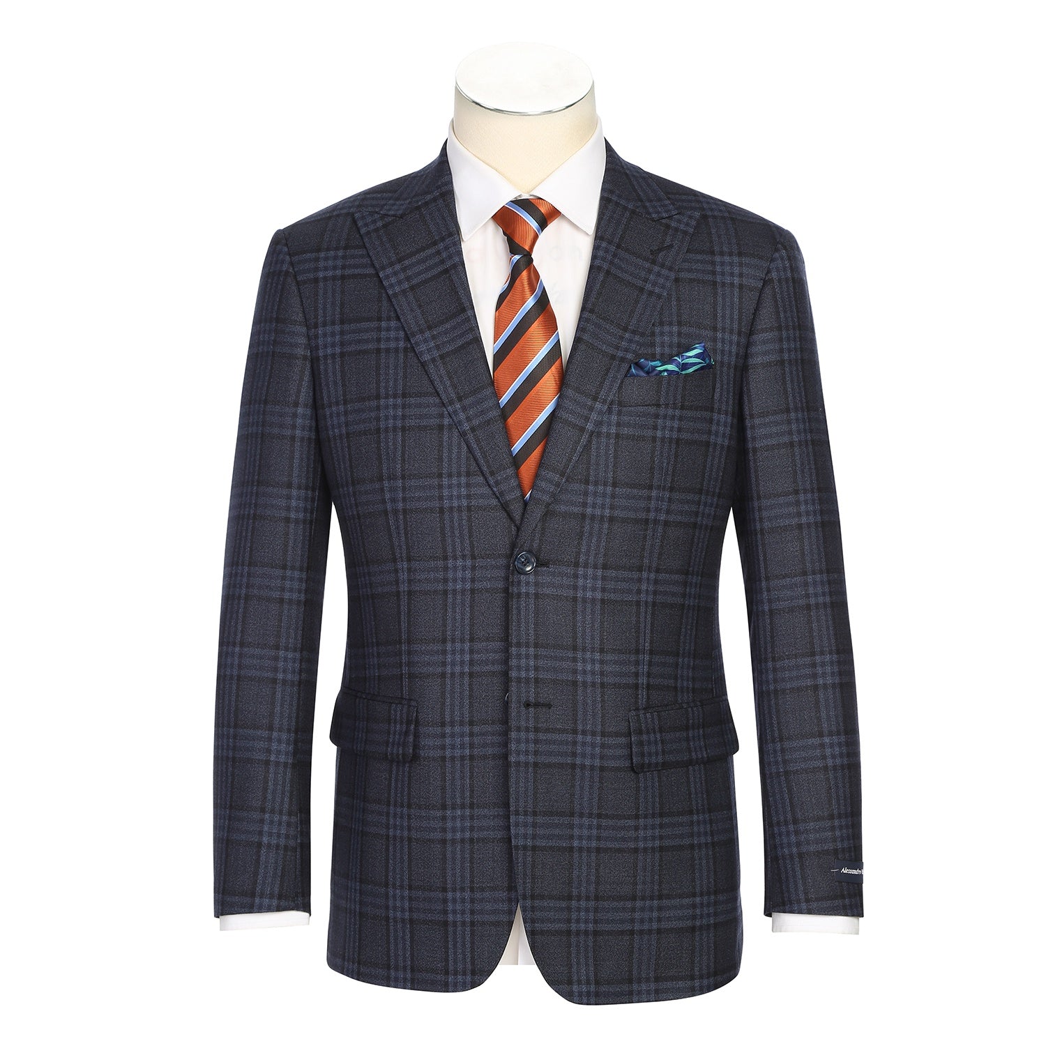 Alessandro Vitello Trim Fit Plaid Sport Coat
