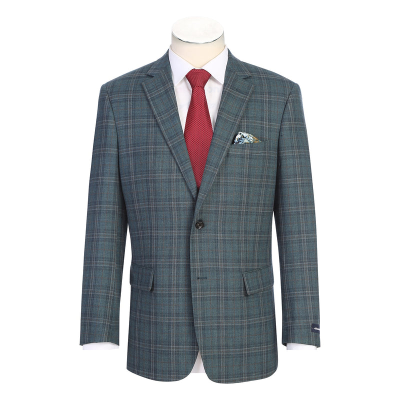Alessandro Vitello Classic Fit Plaid Sport Coat