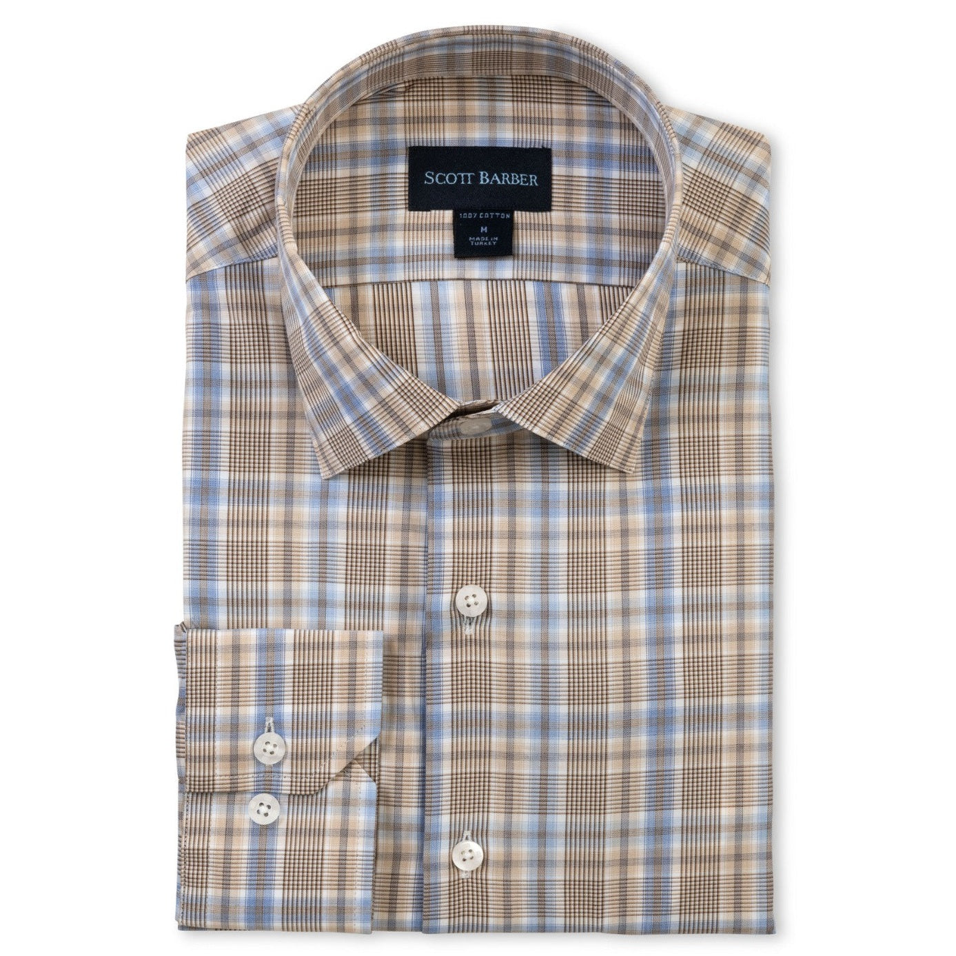 Scott Barber Canclini Fine Poplin Plaid Shirt