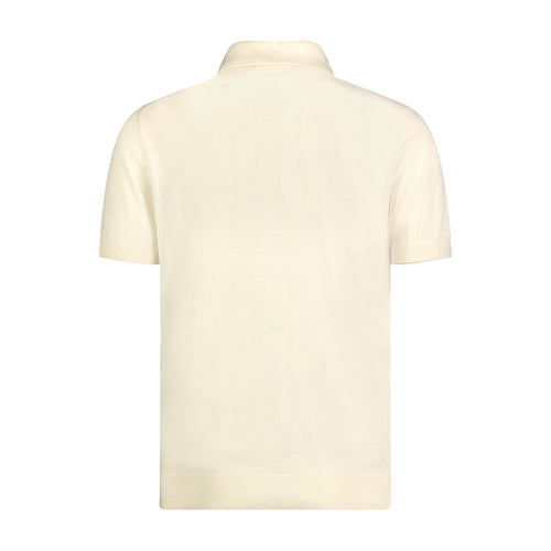 Luciano Visconti Front Panel Knit Polo