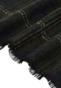 Eterna Louis Plaid Pattern Silk Scarf