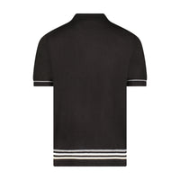 Luciano Visconti Tri Color Button Down Knit Polo