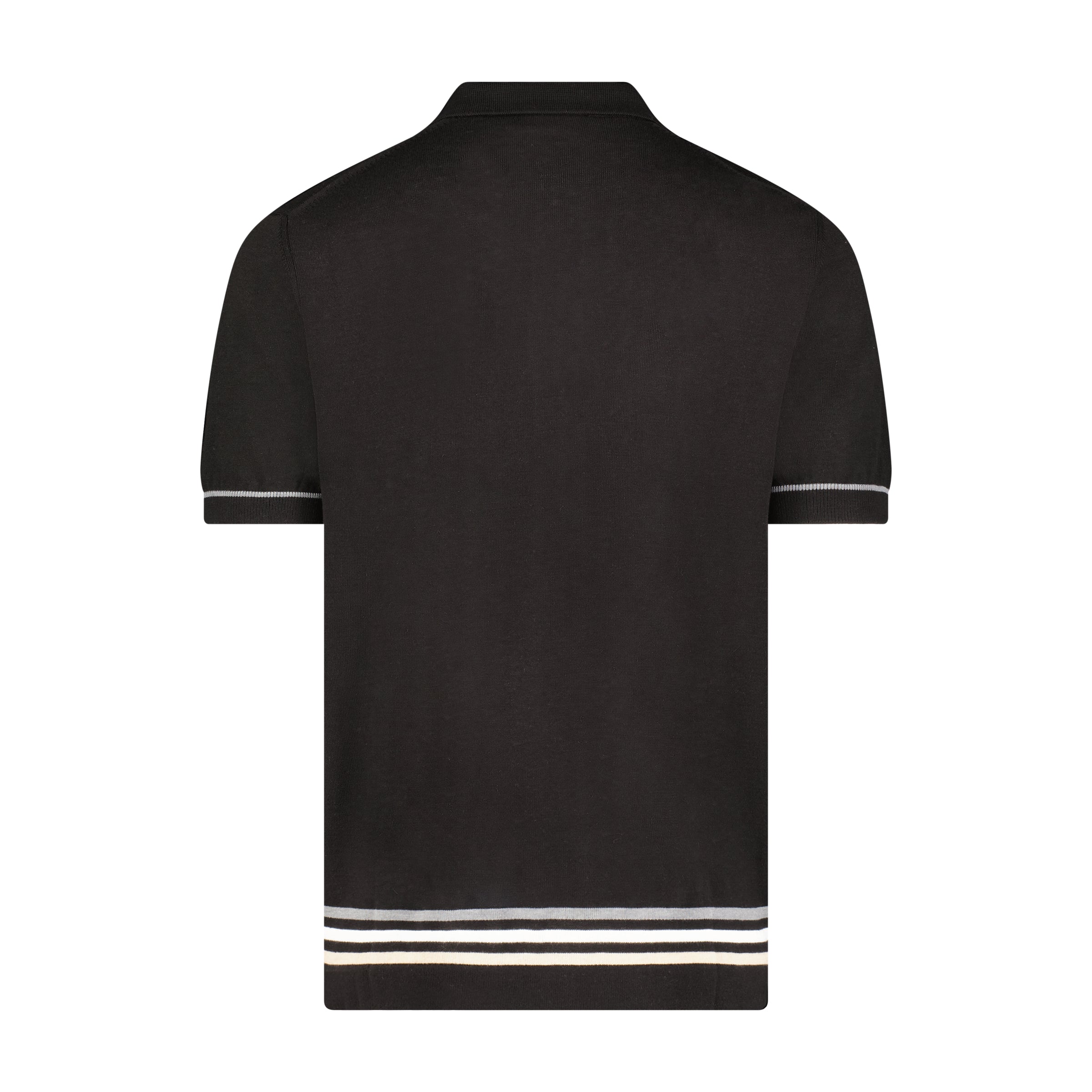 Luciano Visconti Tri Color Button Down Knit Polo