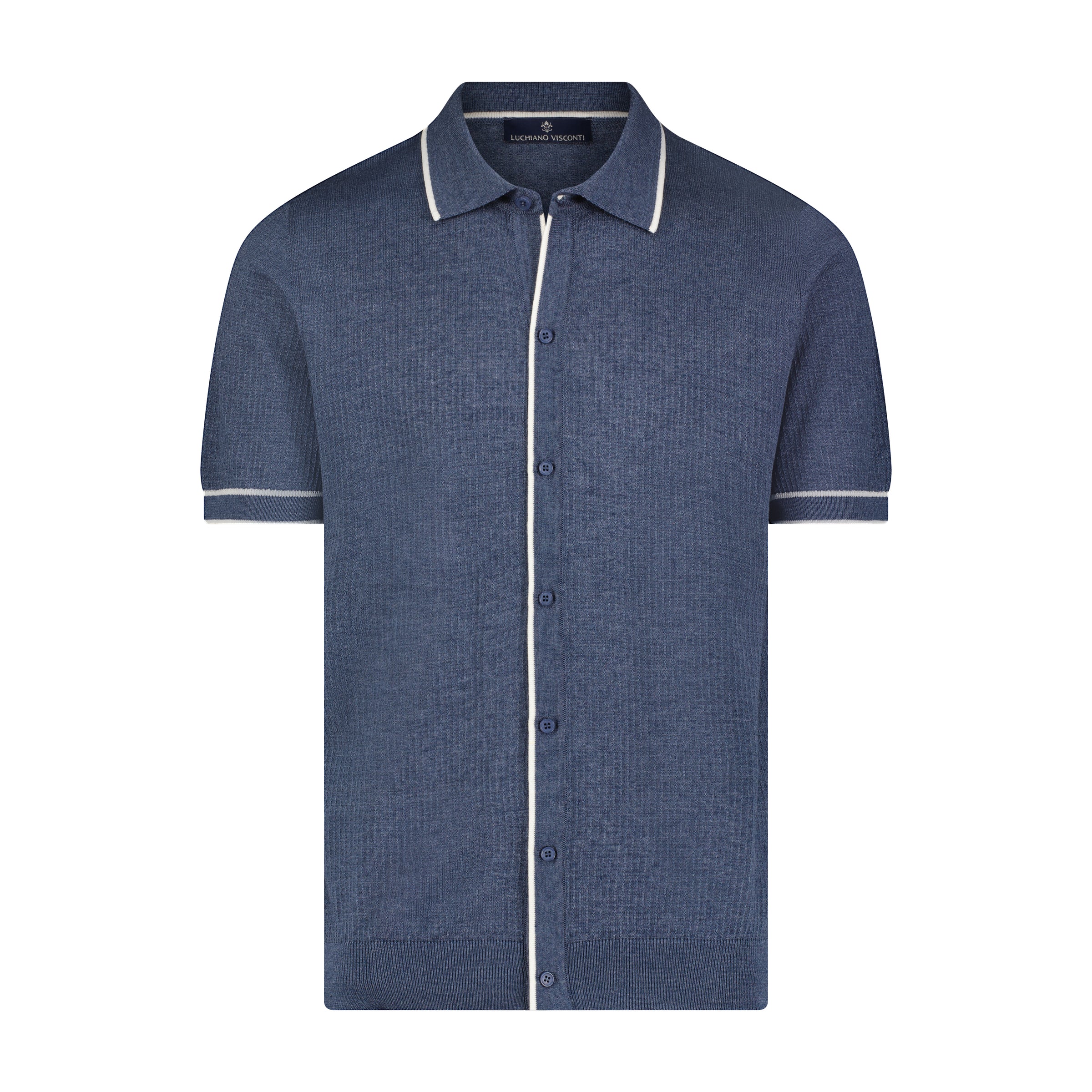 Luciano Visconti Button Down Knit Shirt