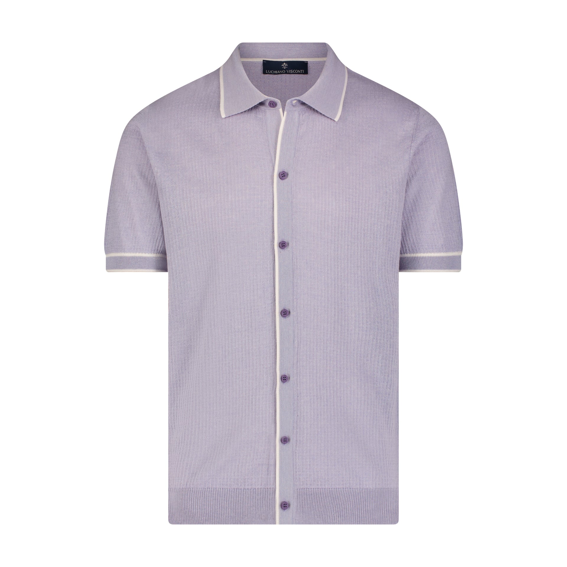 visconti dress shirts Luciano Visconti Button Down Knit Shirt