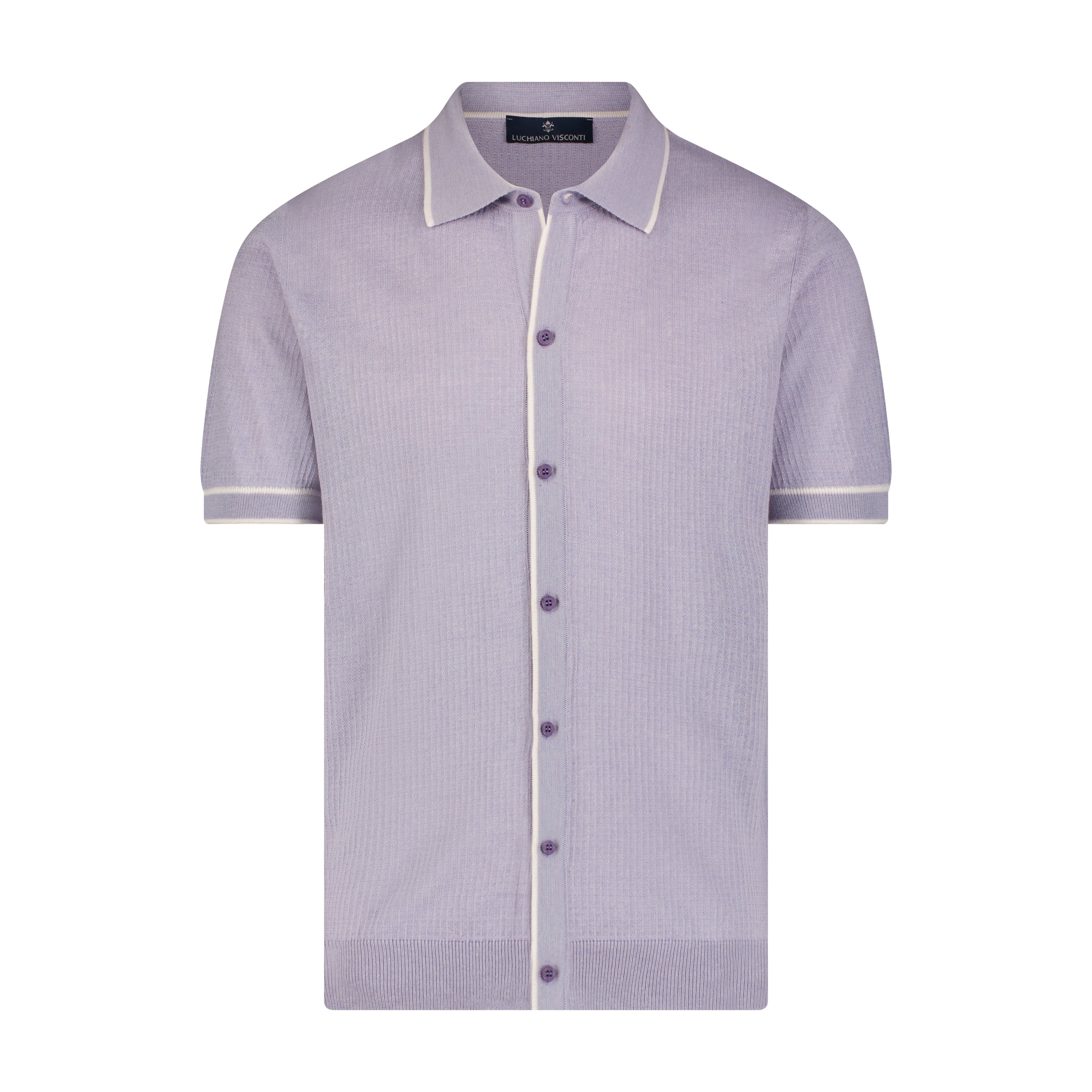 Luciano Visconti Button Down Knit Shirt