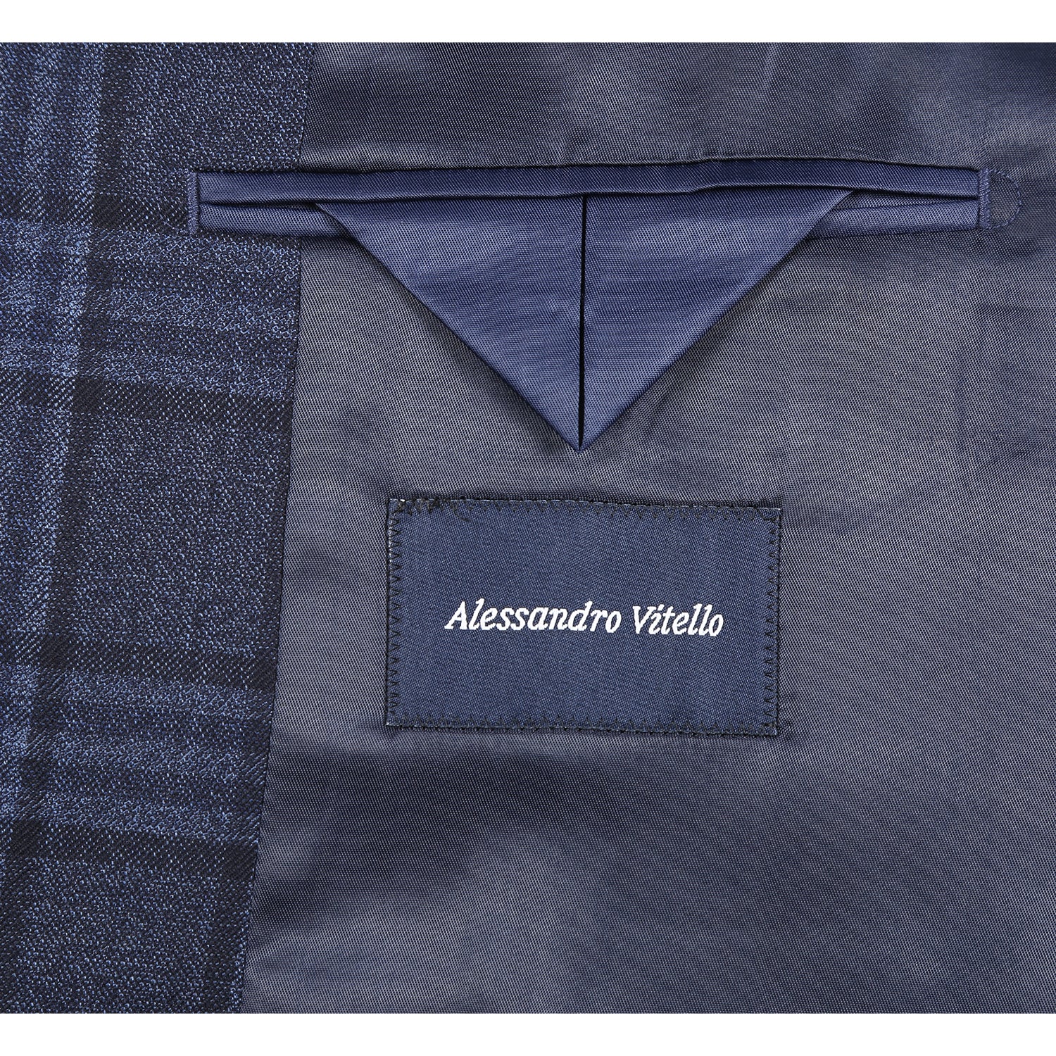 Alessandro Vitello Trim Fit Plaid Sport Coat