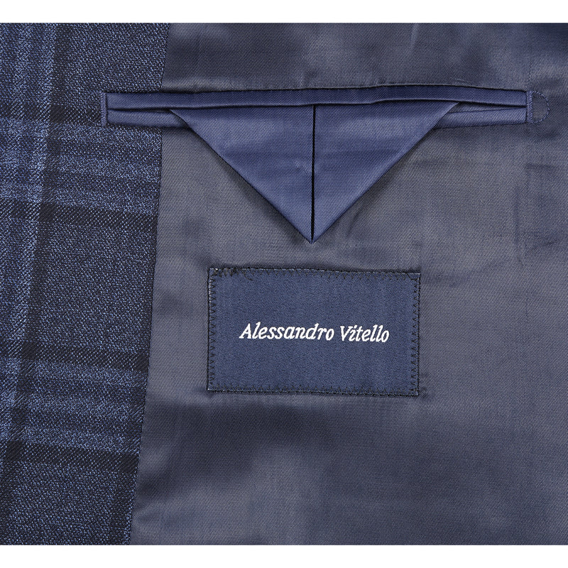 Alessandro Vitello Trim Fit Plaid Sport Coat