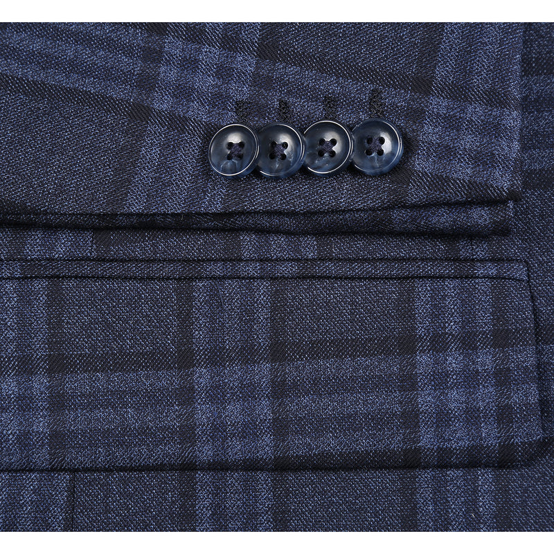 Alessandro Vitello Trim Fit Plaid Sport Coat