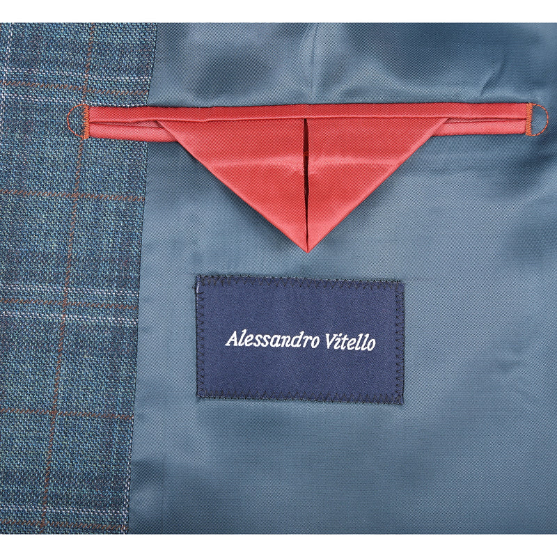 Alessandro Vitello Classic Fit Plaid Sport Coat