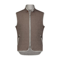 Luciano Visconti Quilted Piped Vest