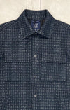 Stone Rose Knit Melange Houndstooth Shirt Jacket