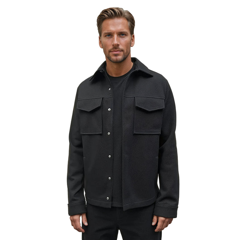 Stone Rose Studio Knit Stretch Twill Shirt Jacket