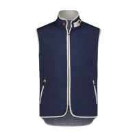 Luciano Visconti Quilted Piped Vest