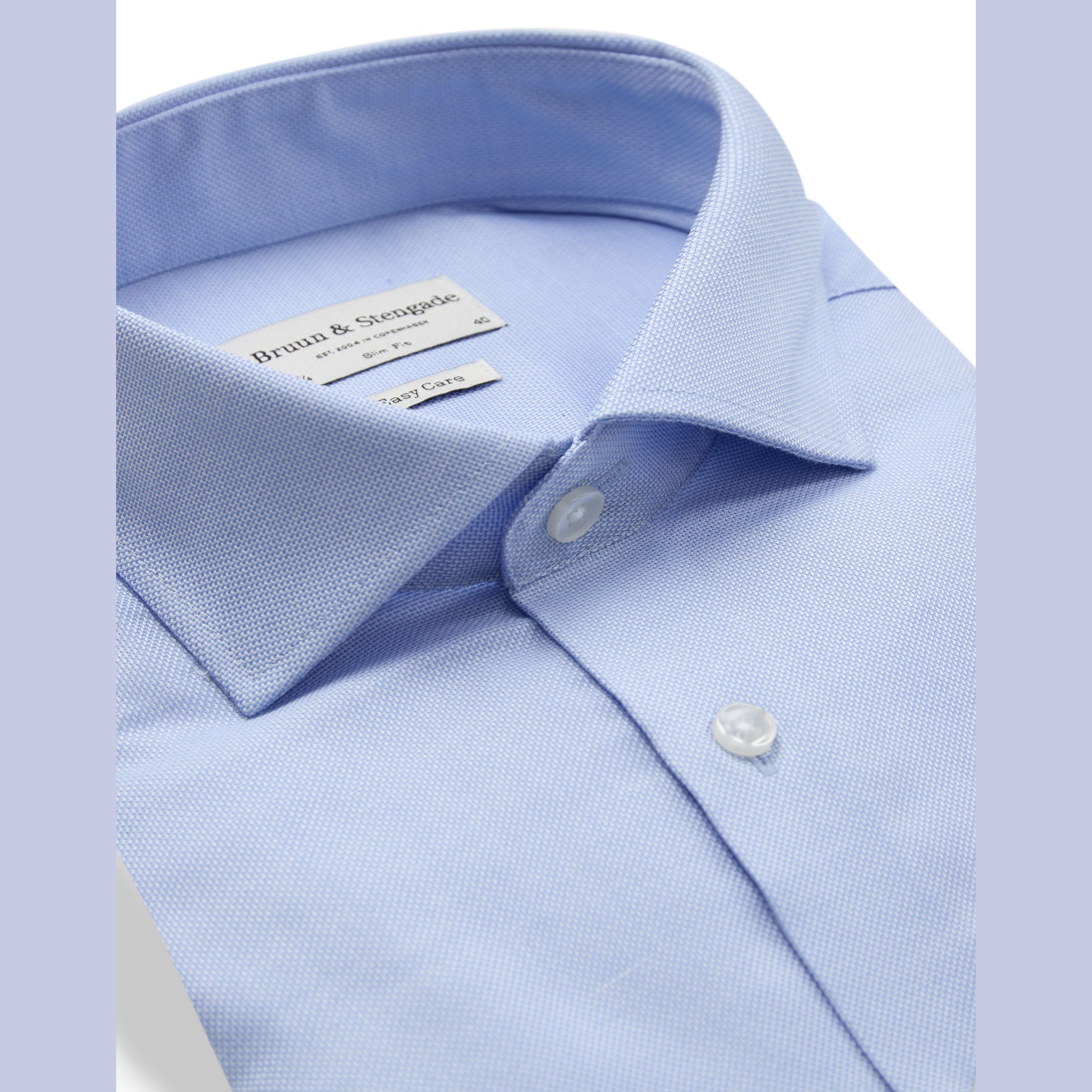 Bruun & Stengade Borut Slim Fit Texture Woven Dress Shirt