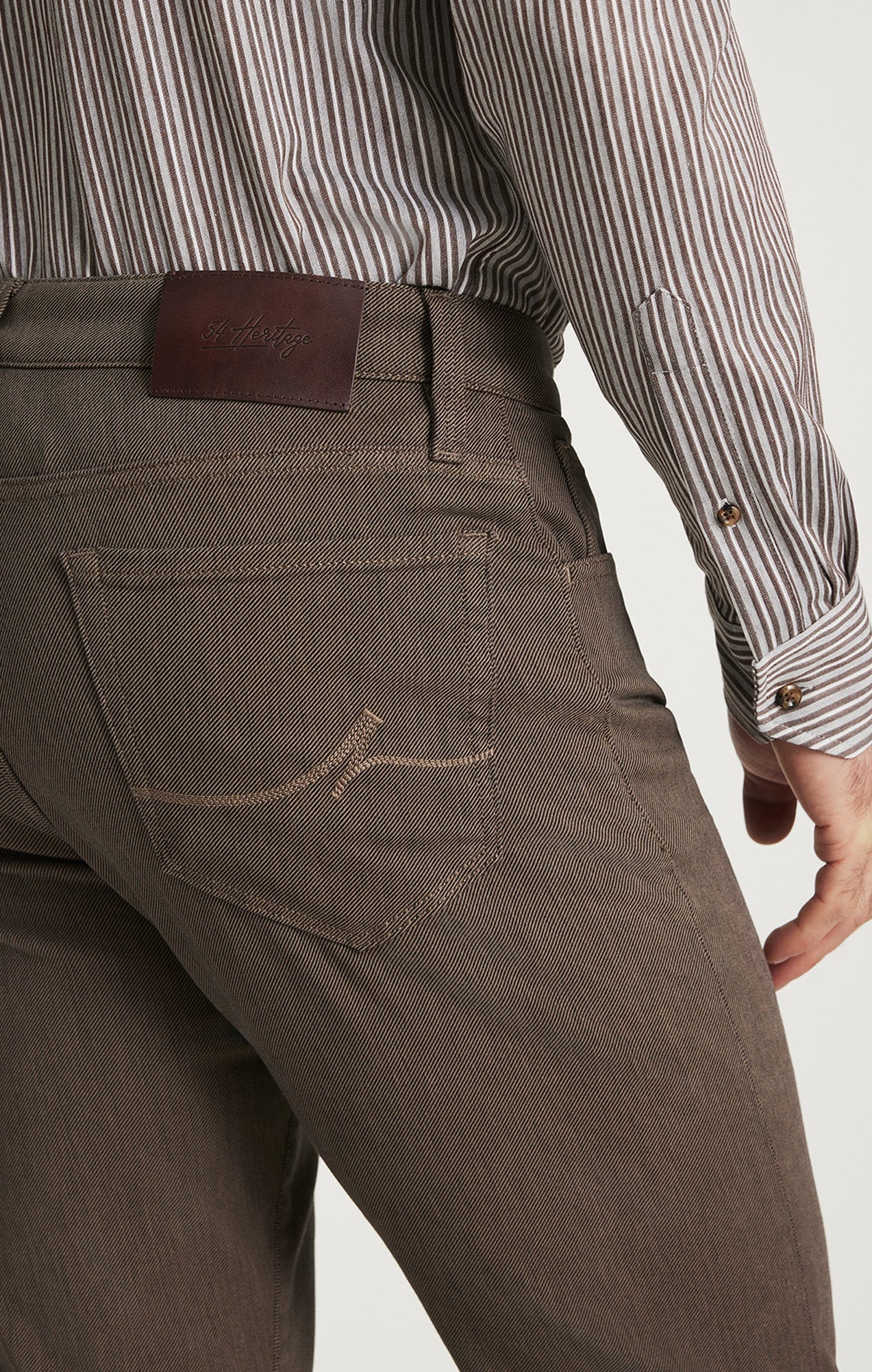 34 Heritage Courage Straight Fit Diagonal Weave Pants