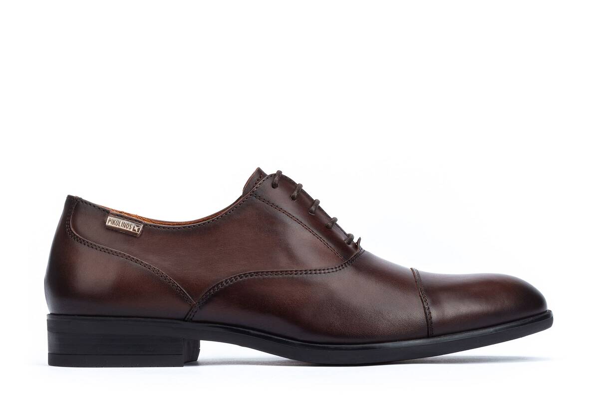 PIKOLINOS Dark Brown Leather Oxfords Pikolinos Avila Two-Tone Dress Shoes Men main image 2