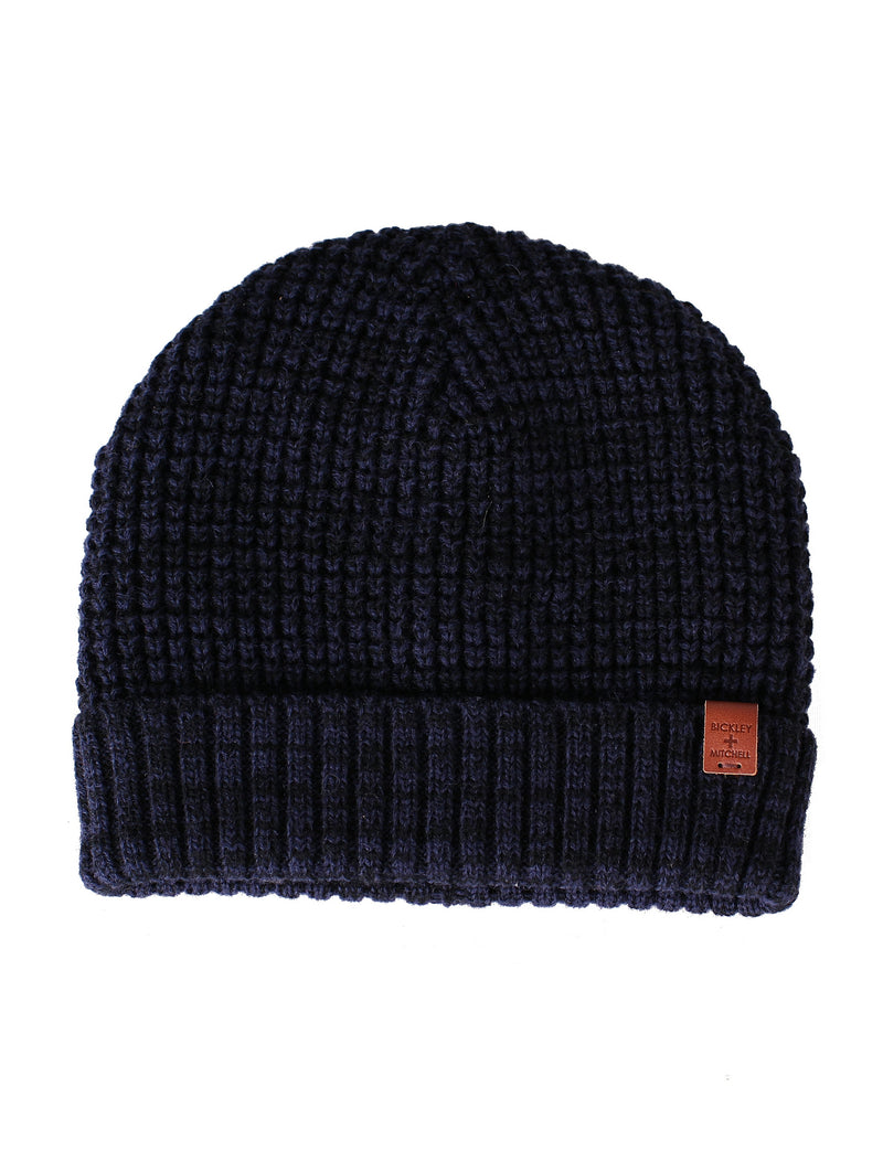 Bickley + Mitchell Sherpa Lined Interior Thick Knit Cuffed Beanie