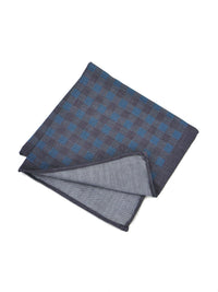 WRK Conrad Chambray Check Pocket Square