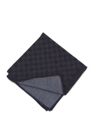 WRK Conrad Chambray Check Pocket Square