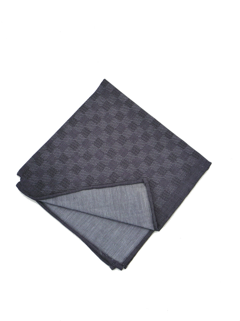 WRK Conrad Chambray Check Pocket Square