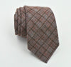 Ruth Graves Silk Wool Blend Windowpane Pattern Tie