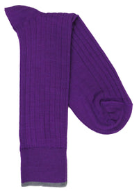 Lorenzo Uomo Merino Blend Ribbed Dress Socks