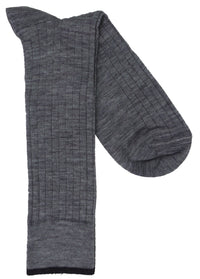 Lorenzo Uomo Merino Blend Ribbed Dress Socks