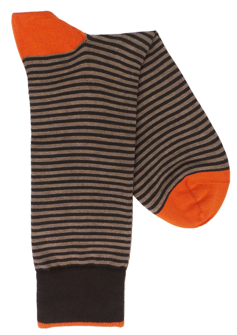 Marcoliani 3231 Pima Cotton Palio Stripe Dress Socks