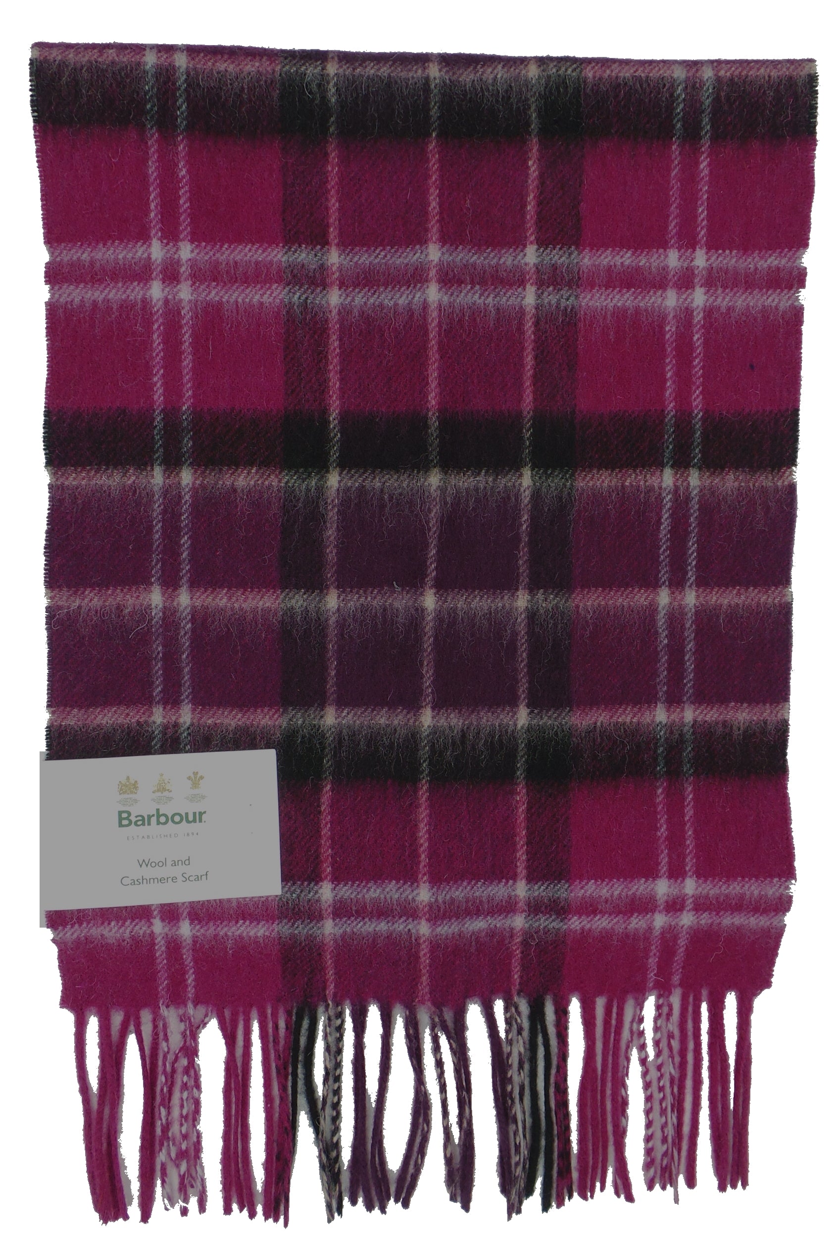 Barbour Lambswool and Cashmere Soft Tartan Scarf