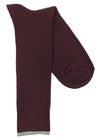 Lorenzo Uomo Cotton Blend Ribbed Dress Socks