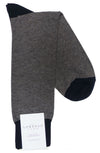 Lorenzo Uomo Mille Righe Stripe Cotton Cashmere Blend Socks