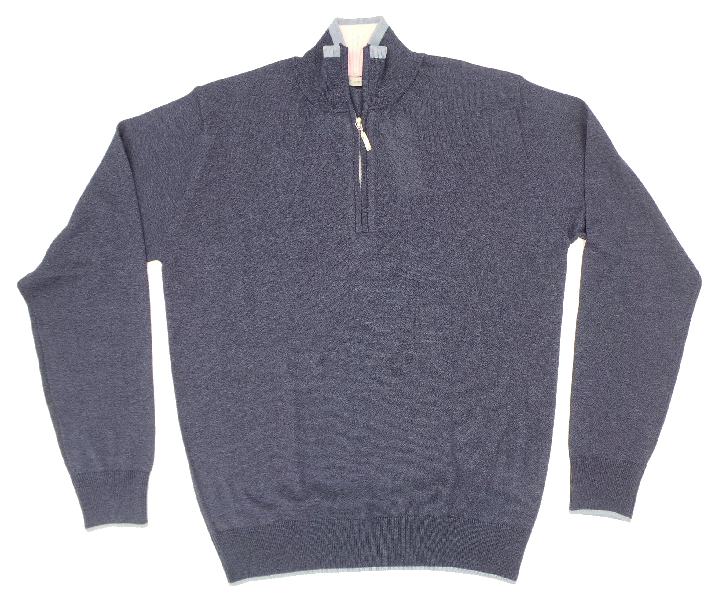 Codice Lightweight Fine Gauge Cotton 1/4 Zip LS Crew