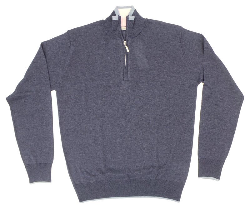 Codice Lightweight Fine Gauge Cotton 1/4 Zip LS Crew