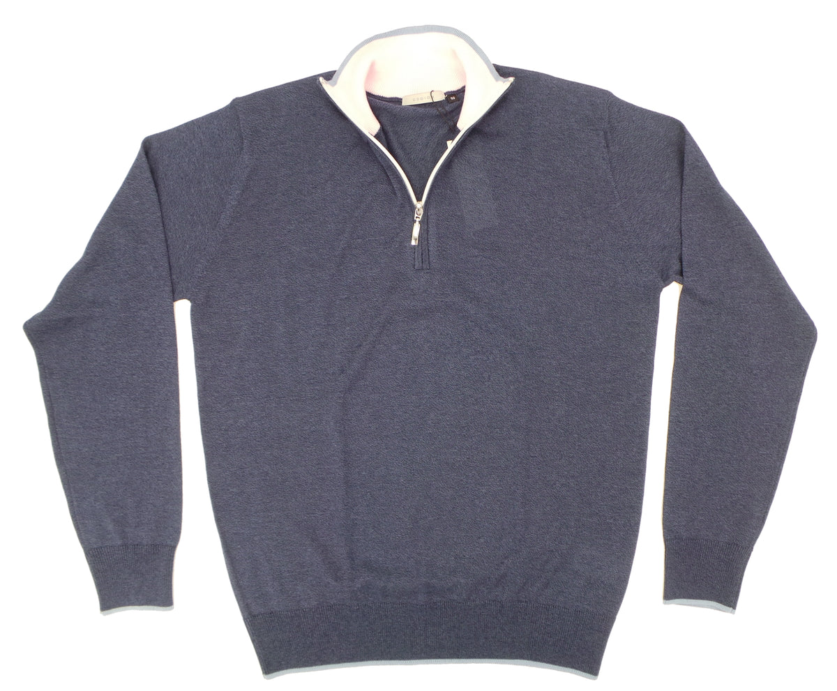 Codice Lightweight Fine Gauge Cotton 1/4 Zip LS Crew