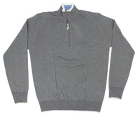 Codice Lightweight Fine Gauge Cotton 1/4 Zip LS Crew