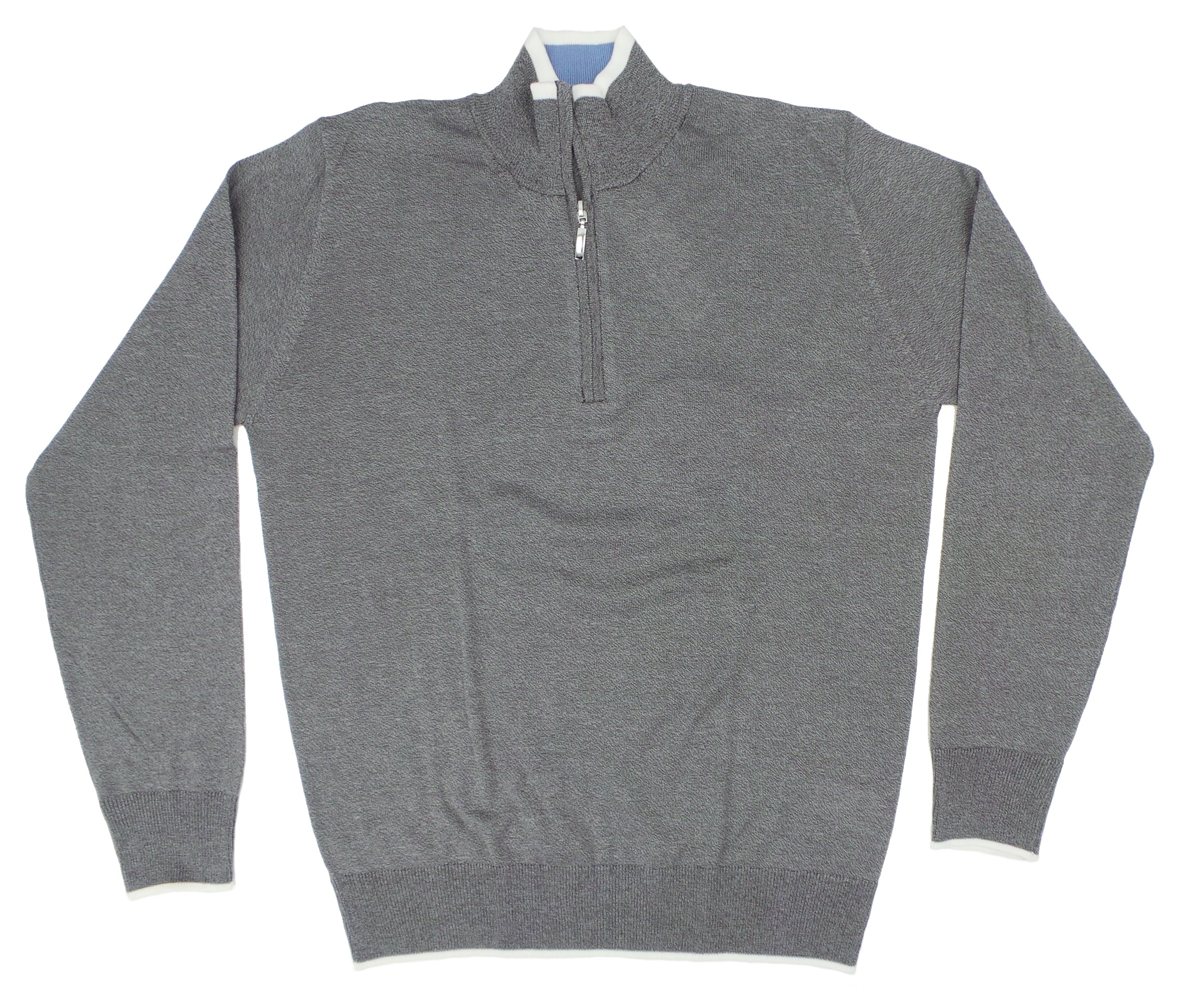 Codice Lightweight Fine Gauge Cotton 1/4 Zip LS Crew