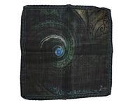 Ruth Graves Silk Wool Print Pocket Square