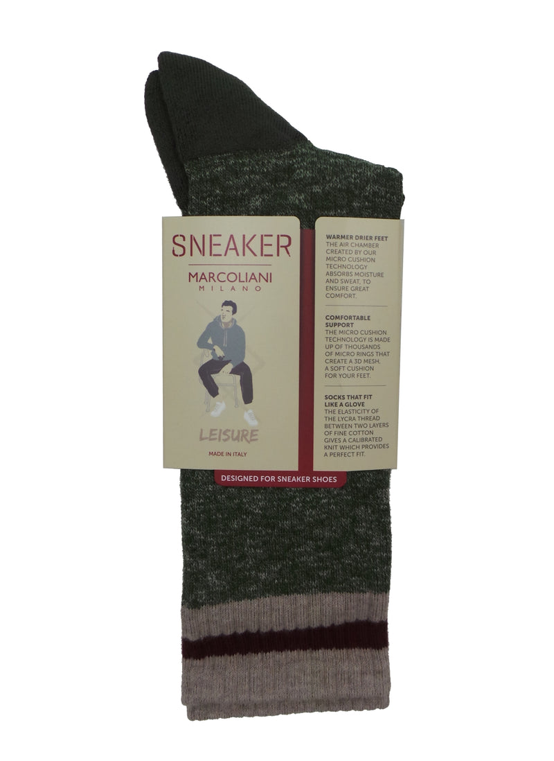 Marcoliani 4672 Soft Pima Cotton Ribbed Textured Socks