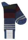 Lorenzo Uomo Top Stripe Cotton Blend Socks