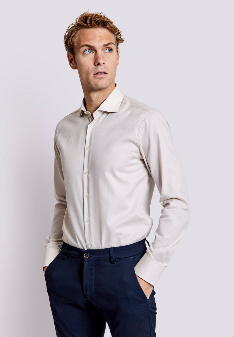 Bruun & Stengade Austin Slim Fit Texture Woven Dress Shirt