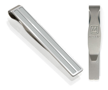 M-Clip 2 Bar Steel Channeled Tie Clip