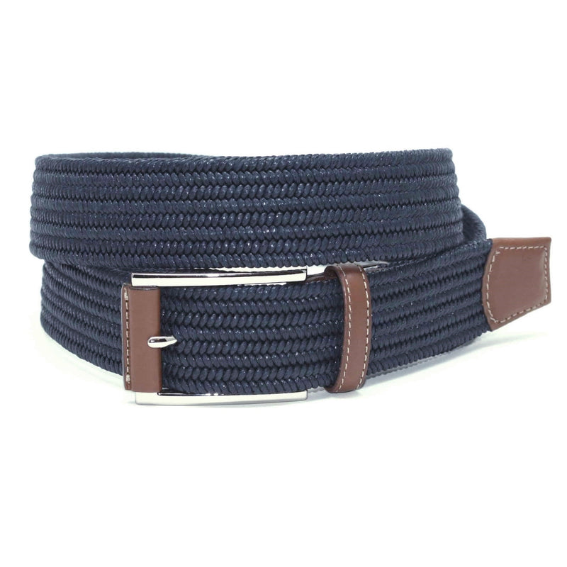 Torino Italian Mini Woven Cotton Stretch Belt