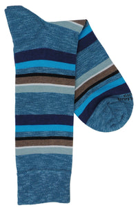 Marcoliani 4522 Eclectic Stripe Cotton Blend Socks