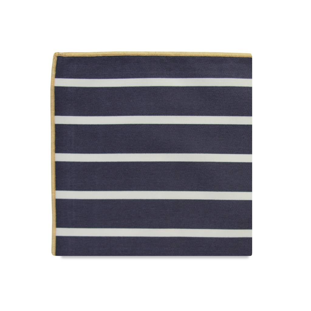 PSC Charles Bold Stripe Cotton Pocket Square