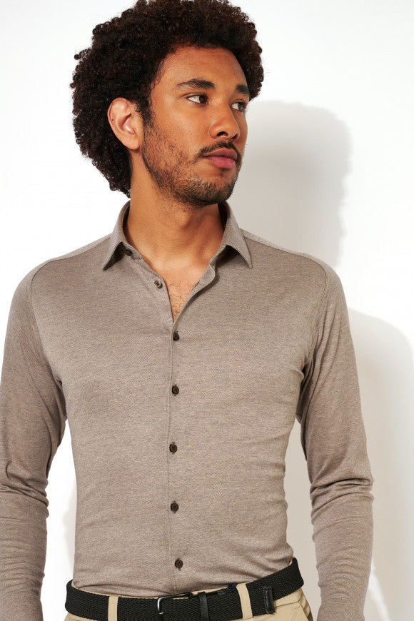 Desoto Pique Pattern Jersey Knit Shirt