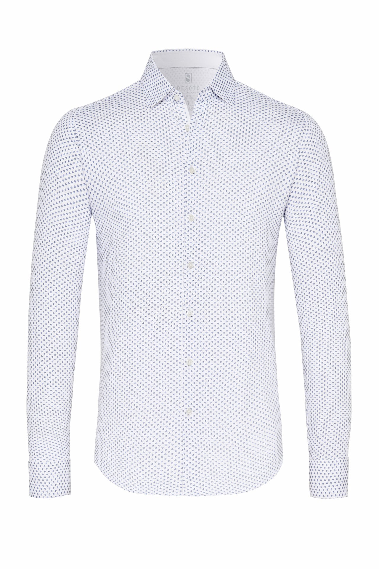 Desoto Geo Pattern Print Jersey Knit Shirt