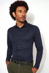 Desoto Geo Pattern Print Jersey Knit Shirt