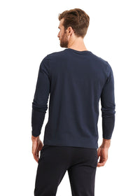 Patrick Assaraf Peruvian Pima Cotton LS Crew Neck T-Shirt