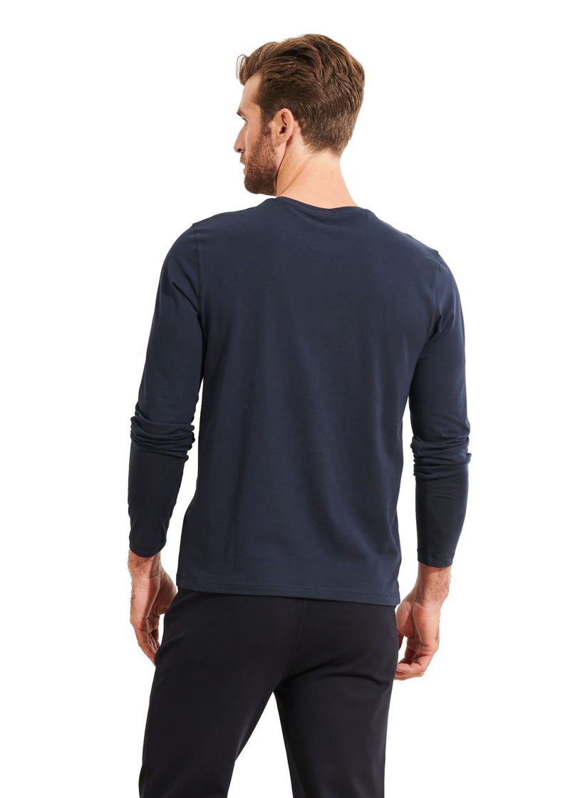 Patrick Assaraf Peruvian Pima Cotton LS Crew Neck T-Shirt